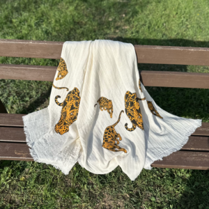 Golden Leopard Towel