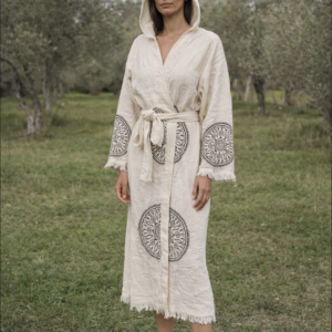 Heritage Medallion Robe — Black Anatolia Edition